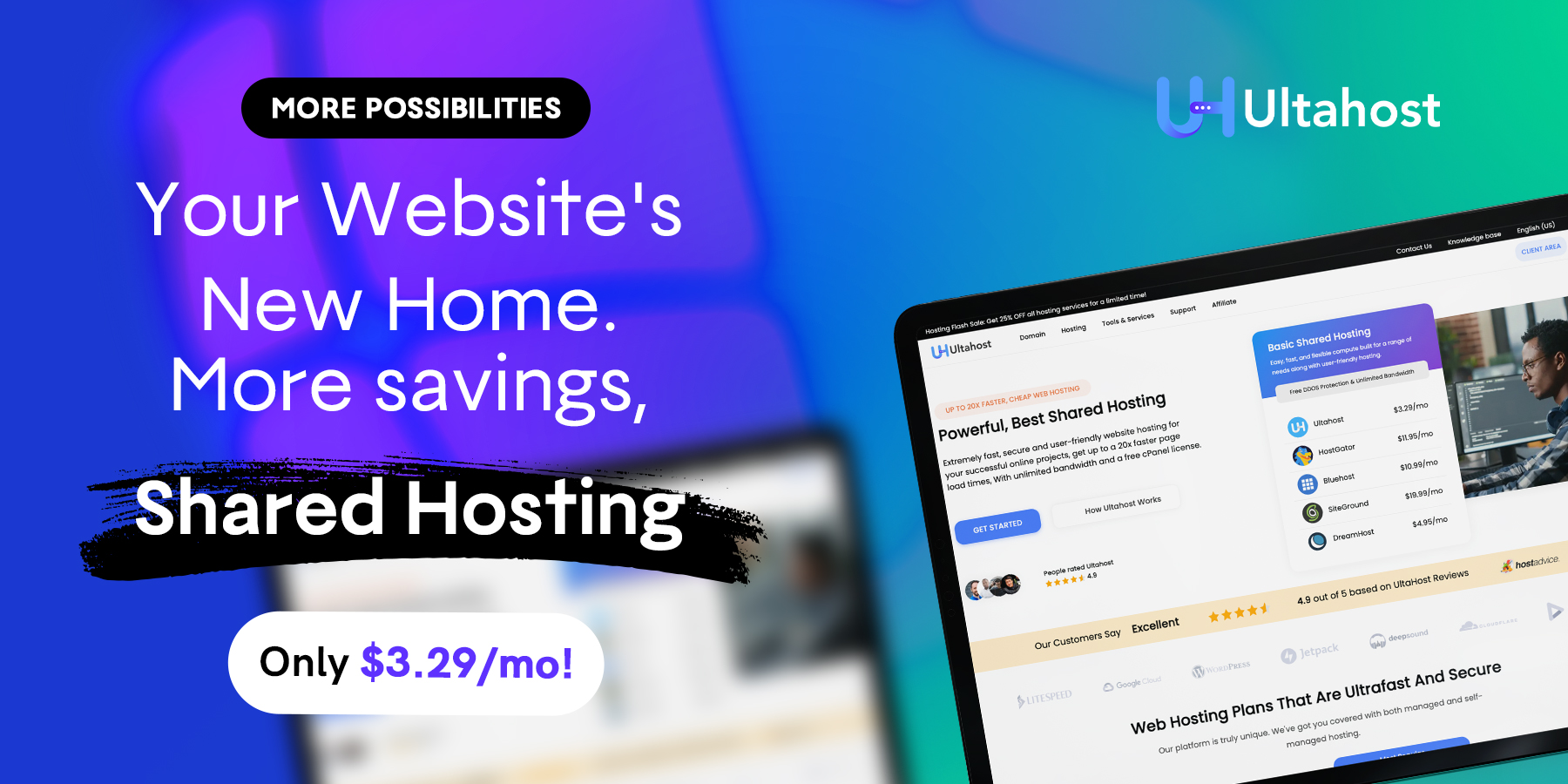 1800 x 900 Shared Hosting Your websites new home