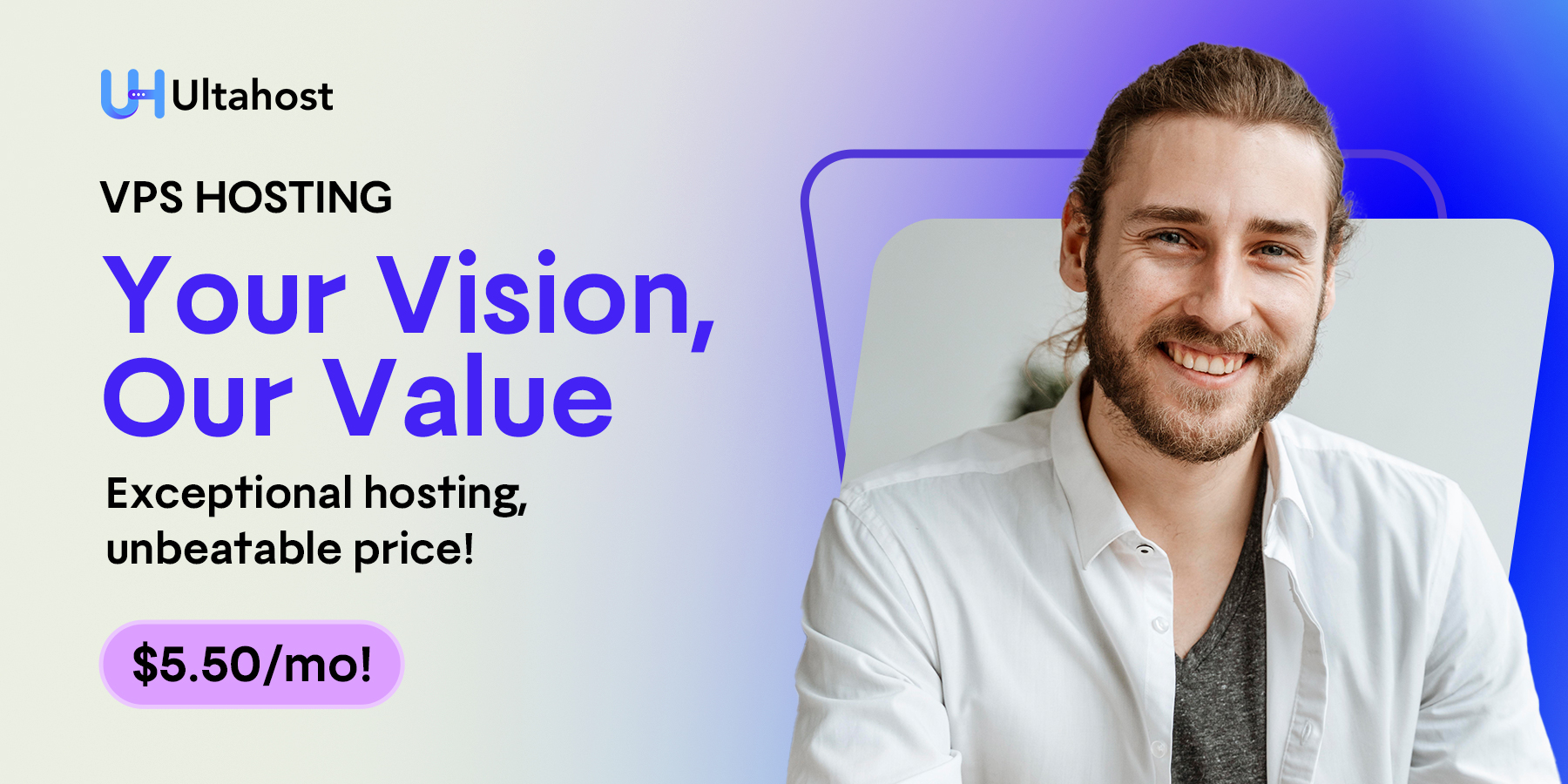 1800 x 900 VPS Hosting Your Vision Our Value